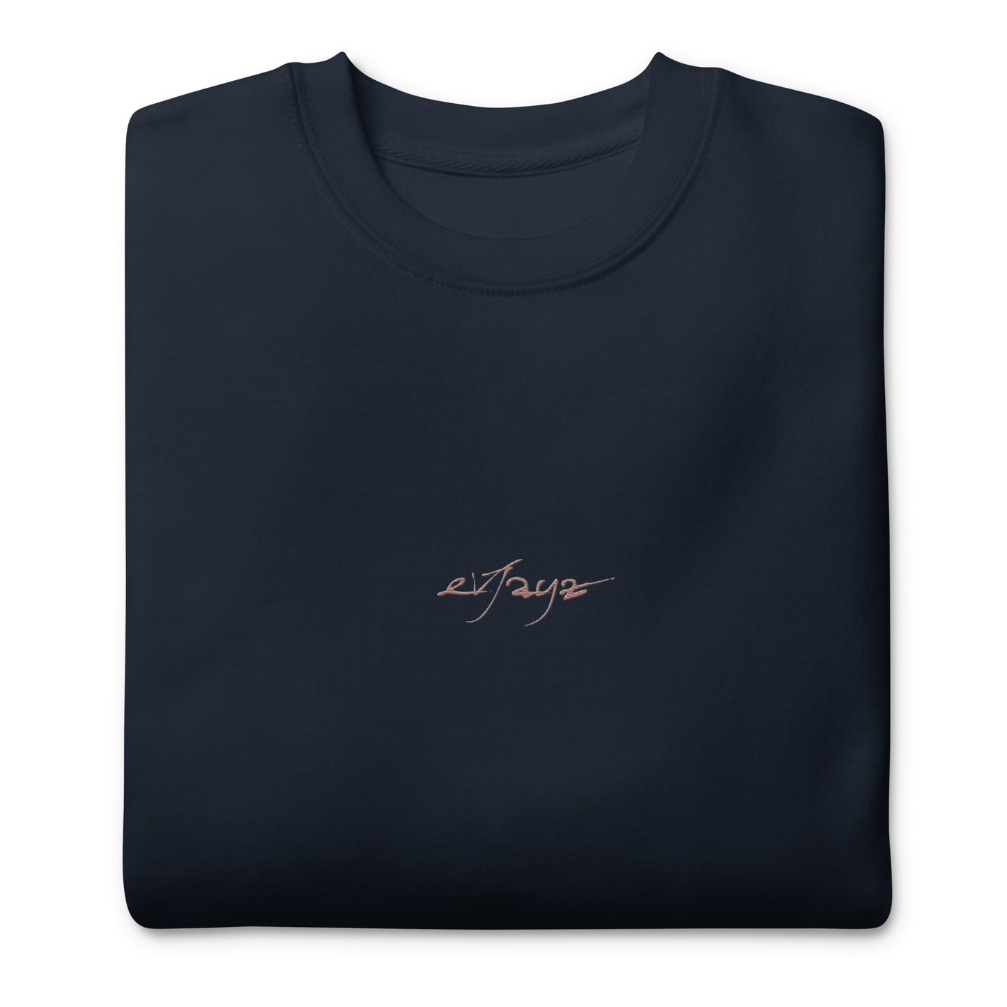 EvJayz Premium (Rose Gold Embroidered Logo) Unisex Sweatshirt