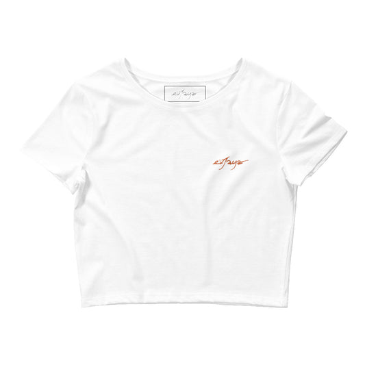 EvJayz Women’s Crop Tee (embroidered Logo)